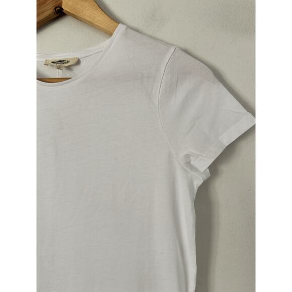 NWT Madewell Essential Slim Tee In White Lightweight Cotton Women’s Size Small - Picture 6 of 8